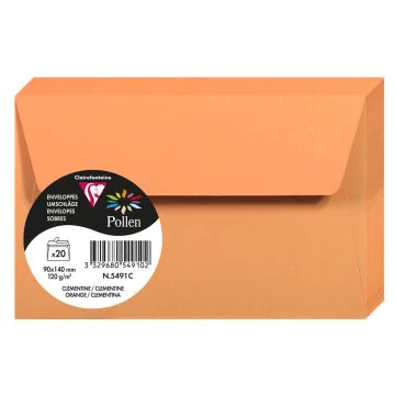 Photo Enveloppe POLLEN Clémentine Format  90 x 140 mm 5491C