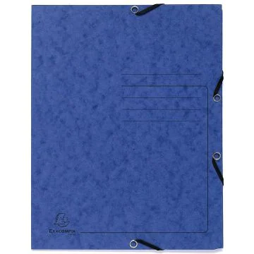 Photo Chemise imprimée à élastiques - 3 rabats - Bleu EXACOMPTA