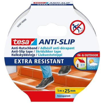 Photo TESA : Ruban anti-dérapant - 25 mm x 5 m (Rouleau)