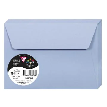 Photo Enveloppe POLLEN Bleu lavande Format  114 x 162 mm 55726