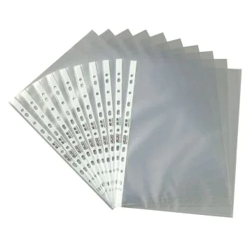 Photo Lot de 10 Pochettes perforées en PP - A4 - Incolore : HERLITZ 5814009