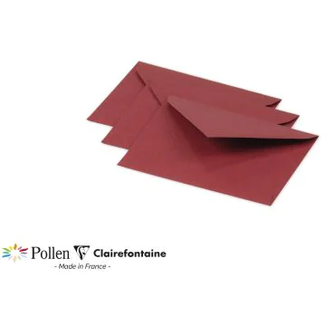 Photo Enveloppe POLLEN Bordeaux Format  75 x 100 mm 5880C