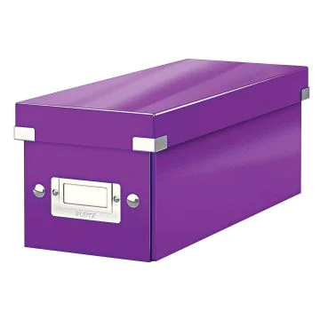 Boite de rangement WOW - CD - Violet LEITZ 6041-00-62 Ouvert