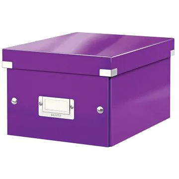 Photo Boite de rangement WOW - Format A5 - Violet LEITZ 6043-00-62 Coffret petit format