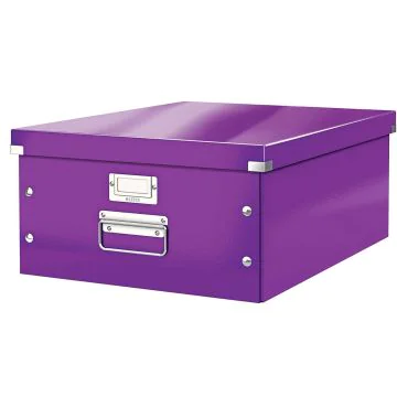 Photo Boite de rangement WOW - Format A3 - Violet LEITZ 6045-00-62 Coffret large
