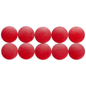 Photo Lot de 10 Aimants ronds - 15 mm - Rouge MAUL 