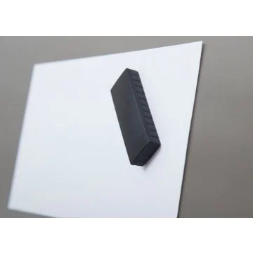 Photo MAUL : Lot de 10 aimants rectangulaires - 54 x 19 mm - Noir