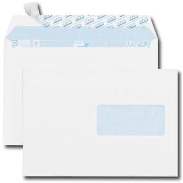 Photo Enveloppes autocollantes avec fenêtre - 162 x 229 mm GPV Office