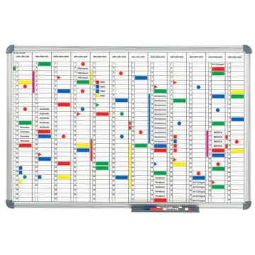 Photo Tableau pour planning annuel perpétuel - 1200 x 900 mm MAUL
