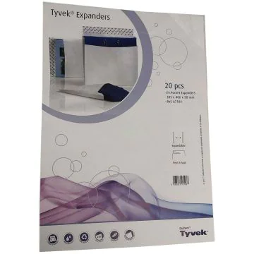 Photo Lot de 20 pochettes à soufflet 305 x 406 mm Tyvek 67184 : Enveloppes