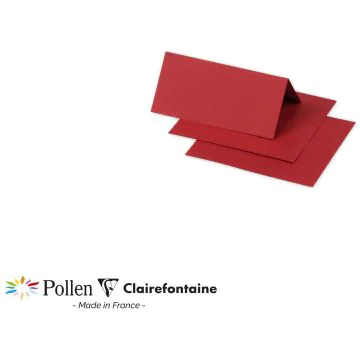Photo POLLEN Porte-nom rouge groseille 85 x 80 mm 75025C Clairefontaine