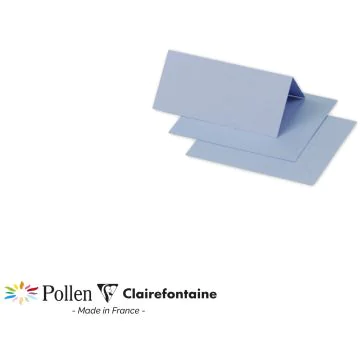 Photo Cartes de table - 85 x 80 mm - Bleu lavande POLLEN