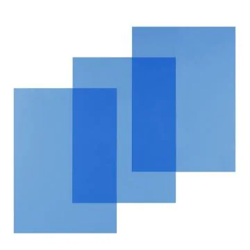 Photo Couvertures pour reliure A4 - PVC 0,20 mm - Bleu transparent - PAVO 8008988