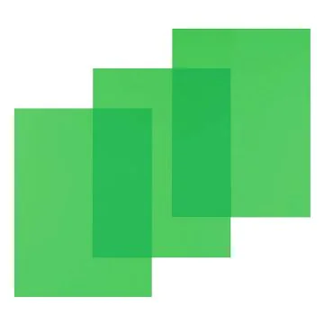 Photo Couvertures pour reliure A4 - PVC 0,20 mm - Vert transparent PAVO 8030675 