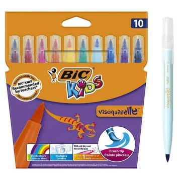 Photo BIC : Lot de 10 feutres à dessin - Visaquarelle KIDS 828964
