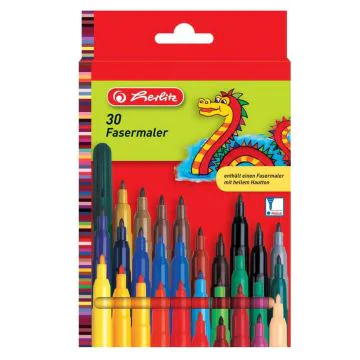 Photo Lot de 30 feutres - Assortiment de couleurs : HERLITZ  8649311