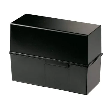 Photo Boite pour fiches en plastique - Format A5 - Noir : HAN 975-13