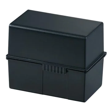 Photo Boite pour fiches en plastique - Format A6 - Noir : HAN 976-13