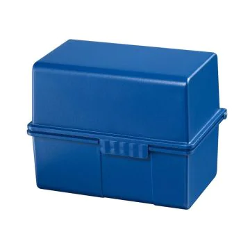 Photo Boite pour fiches en plastique - Format A8 - Bleu : HAN