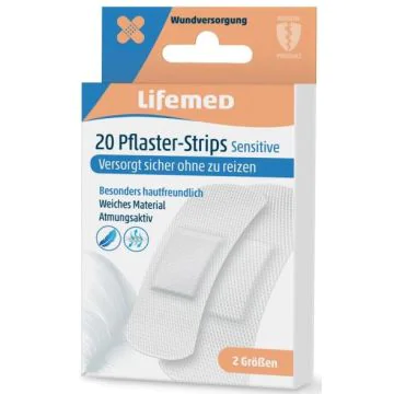 Photo Pansements pour peau sensible - 2 tailles Sensitive LIFEMED 