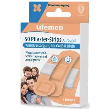 Photo Pansements imperméables - 4 tailles - Chair LIFEMED Allround 
