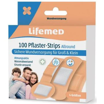 Photo Pansements imperméables - 4 tailles - Chair LIFEMED Allround 