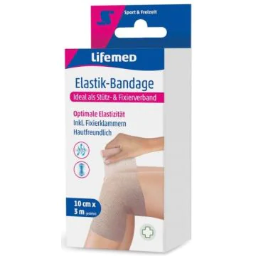 Photo Bande élastique - 100 mm x 3 m - Chair LIFEMED