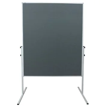 Photo Tableau de présentation mobile en feutrine - Gris - 1200 x 1500 mm : FRANKEN XtraLine