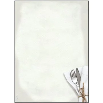 Photo Lot de 50 Feuilles de papier - Menu Dîner SIGEL 