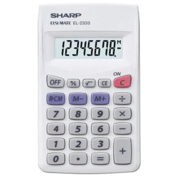 photo SHARP : Calculatrice de poche sans étui - EL-233S