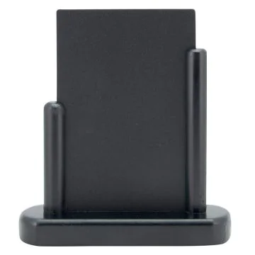 Photo Ardoise de Table - 160 x 170 mm - Support Noir : SECURIT Elegant Petit (ELE-BL-SM)