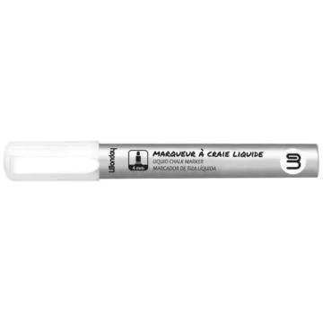 Photo Marqueur à craie liquide - 4 mm - Blanc WONDAY