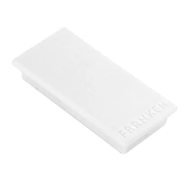 Photo Lot de 10 Aimants - 50 x 23 mm - Blanc : FRANKEN