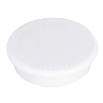 Photo Lot de 10 Aimants ronds - 13 mm - Blanc : FRANKEN