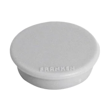 Photo Lot de 10 Aimants ronds - 32 mm - Gris : FRANKEN