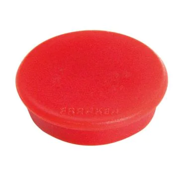 Photo Lot de 10 Aimants ronds - 32 mm - Rouge : FRANKEN
