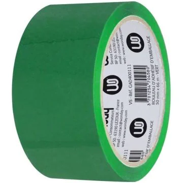 Photo Ruban adhésif en PP - 50 mm x 66 m - Vert WONDAY