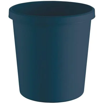 Photo Corbeille à papier de 18 L - Plastique recyclé - Bleu HELIT The Green German