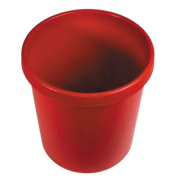 Photo Corbeille à papier 30 litres - Rouge : HELIT H6106125