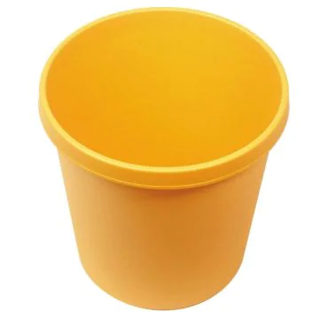 H6106218 HELIT : Corbeille à papier 45 litres - Jaune (Poubelle pour déchets)