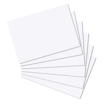 Photo Lot de 100 fiches Bristol unies - 210 x 297 mm - Blanc : HERLITZ 10835809  