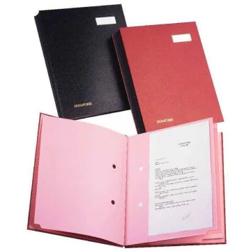 Parapheur Double Clips - Noir - 20 compartiments : EMEY