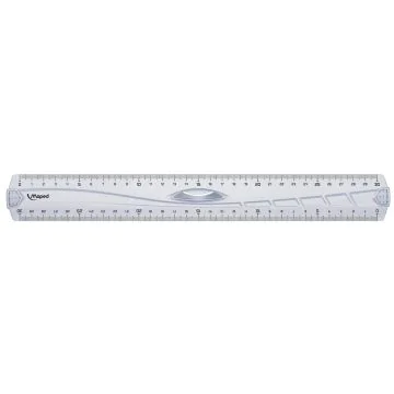 Photo MAPED : Règle plate Geometric avec poignée - 300 mm
