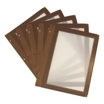 Photo Insert pour Protège-menus A4 - Marron SECURIT Wood Image