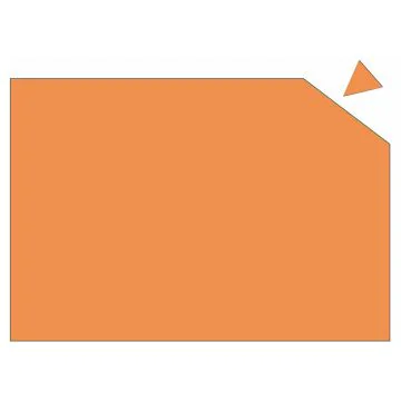 Photo Feuille magnétique inscriptible - Orange - 200 x 295 mm : FRANKEN MP841 05
