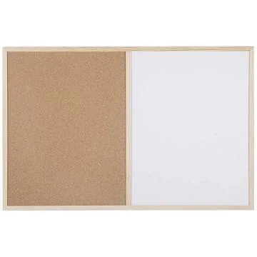 Photo Tableau duo blanc magnétique et liège - 900 x 600 mm BI-OFFICE Image