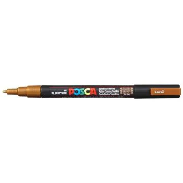 Marqueur peinture Posca PC 3M - Bronze UNI-BALL photo
