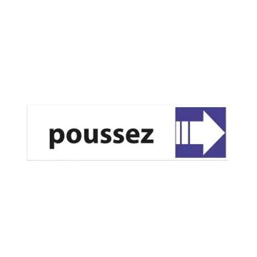 Photo Poussez - Pictogramme murale 8046805 PAVO