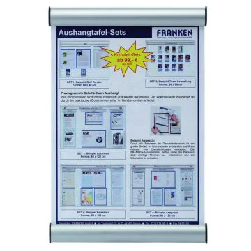 Photo Plaque de porte A4 - Argent : FRANKEN BS0605
