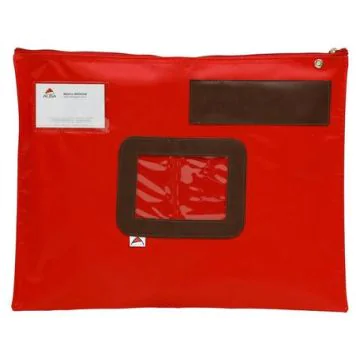 Photo Sac navette avec zip - 420 x 320 mm - Rouge ALBA Image
